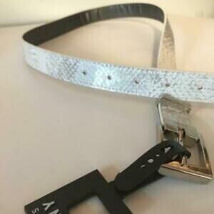 NWT DKNY Faux Snake Skin Print Adjustable Belt